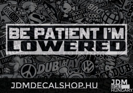 Be Patient Im lowered