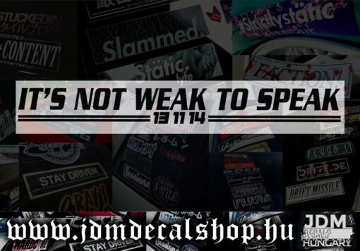 Its Not Weak To Speak-1.1