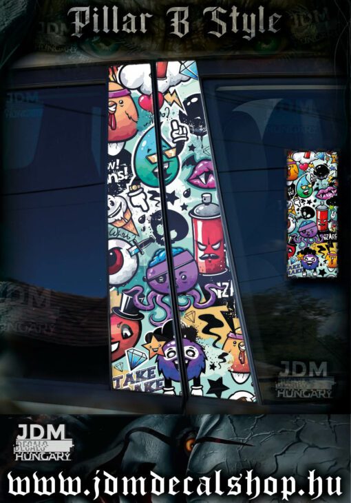 Pillar-B Style Matrica | B Oszlop Matrica | 281