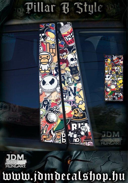 Pillar-B Style Matrica | B Oszlop Matrica | 282