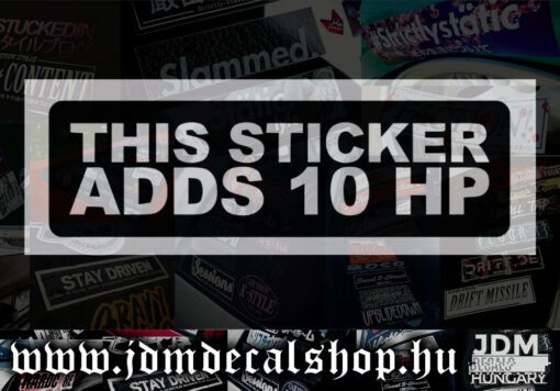 THIS STICKER ADDS 10 HP-1.1