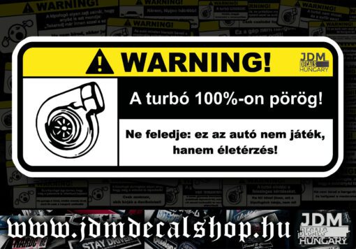 A turbó 100%-on pörög!