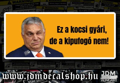 Ez a kocsi gyári, de a kipufogó nem