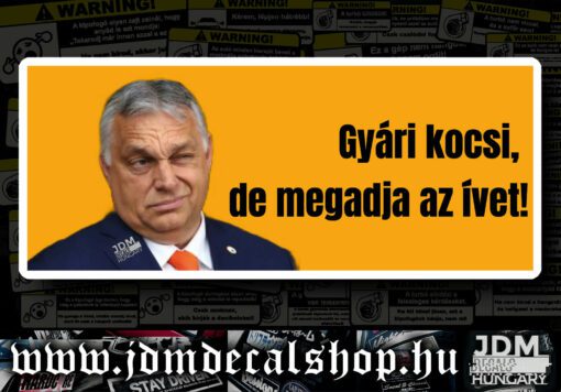Gyári kocsi, de megadja az ívet