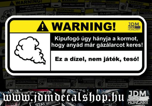 Kipufogó úgy hányja a kormot,
