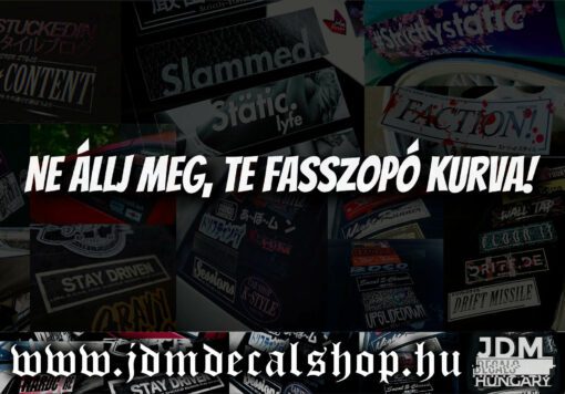 Ne állj meg, te fasszopó kurva!