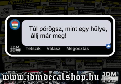 Túl pörögsz, mint egy hülye,