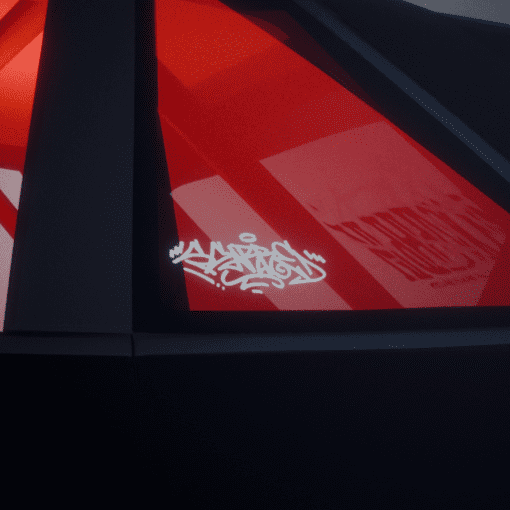 SCARRED TAG 1 STICKER