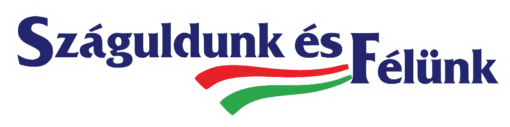 Száguldunk és félünk autós matrica