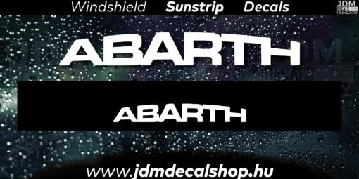 ABARTH - Szélvédő Napellenző Matrica