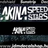 AKINA SPEED STARS - Szélvédő Napellenző Matrica