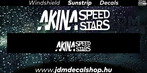 AKINA SPEED STARS - Szélvédő Napellenző Matrica