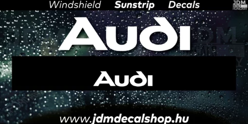 AUDI text - Szélvédő Napellenző Matrica