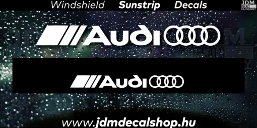 AUDI v2 - Szélvédő Napellenző Matrica