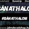 BÁNATHALOM - Szélvédő Napellenző Matrica