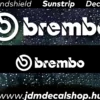 BREMBO - Szélvédő Napellenző Matrica