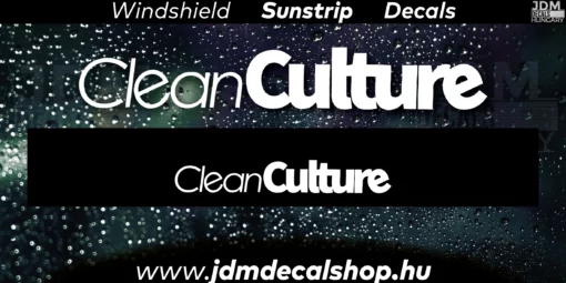 CleanCulture - Szélvédő Napellenző Matrica