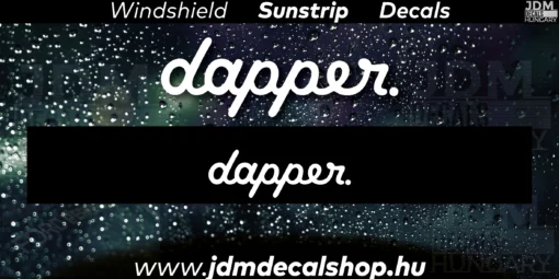 Dapper - Szélvédő Napellenző Matrica