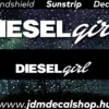Diesel Girl - Szélvédő Napellenző Matrica