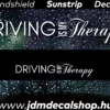 Driving Is My Therapy v2 - Szélvédő Napellenző Matrica