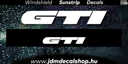 GTI v2 - Szélvédő Napellenző Matrica