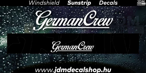 German Crew - Szélvédő Napellenző Matrica