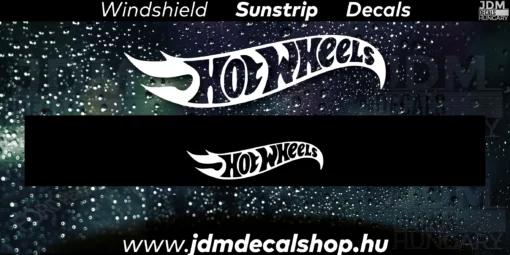 HotWheels - Szélvédő Napellenző Matrica