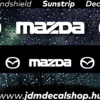 MAZDA v2 - Szélvédő Napellenző Matrica