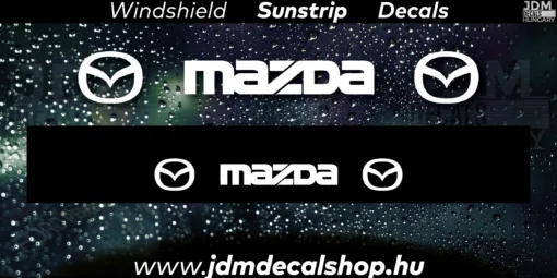 MAZDA v2 - Szélvédő Napellenző Matrica