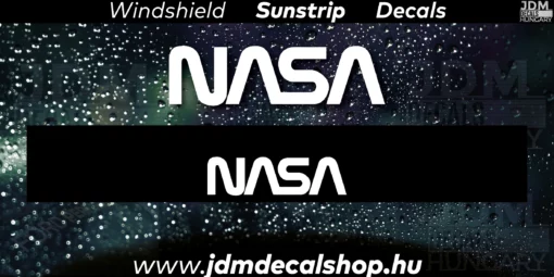 NASA - Szélvédő Napellenző Matrica