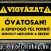 ÓVATOSAN, A KIPUFOGÓ TÚL FORRÓ