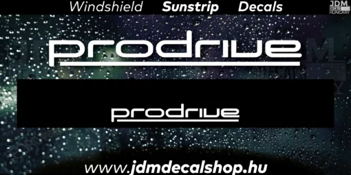 PRODRIVE - Szélvédő Napellenző Matrica