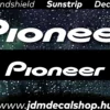 Pioneer - Szélvédő Napellenző Matrica