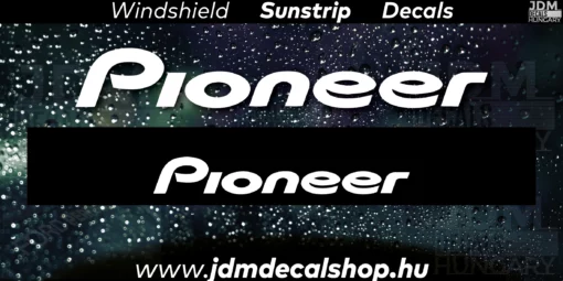 Pioneer - Szélvédő Napellenző Matrica
