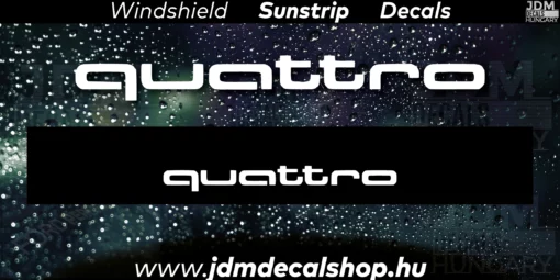 Quattro - Szélvédő Napellenző Matrica