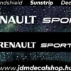RENAULT Sport - Szélvédő Napellenző Matrica