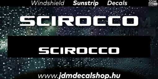 SCIROCCO - Szélvédő Napellenző Matrica