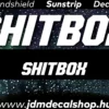 SHITBOX - Szélvédő Napellenző Matrica