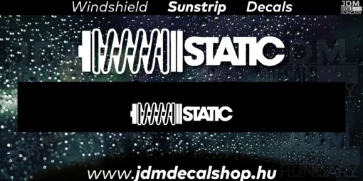 STATIC v1 - Szélvédő Napellenző Matrica