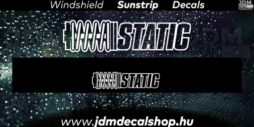 STATIC v4 - Szélvédő Napellenző Matrica