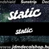 STATIC v5 - Szélvédő Napellenző Matrica