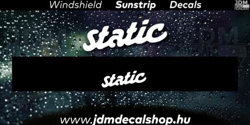 STATIC v5 - Szélvédő Napellenző Matrica