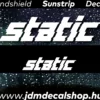 STATIC v6 - Szélvédő Napellenző Matrica