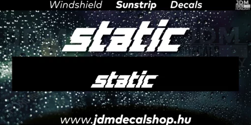 STATIC v6 - Szélvédő Napellenző Matrica