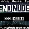 Send Nudes v2 - Szélvédő Napellenző Matrica