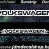 Volkswagen v3 - Szélvédő Napellenző Matrica