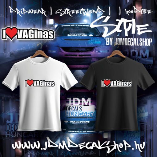I Love Vaginas - Vasalható matrica