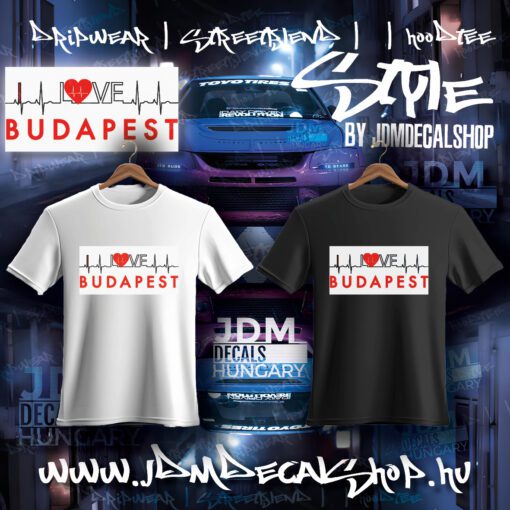 I Love Budapest - Vasalható matrica