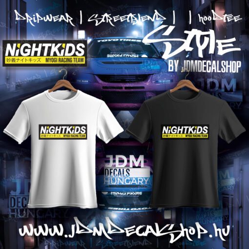 NiGHT KIDS - Vasalható matrica