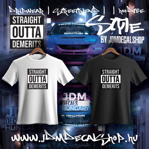 Straight Outta Demerits - Vasalható matrica